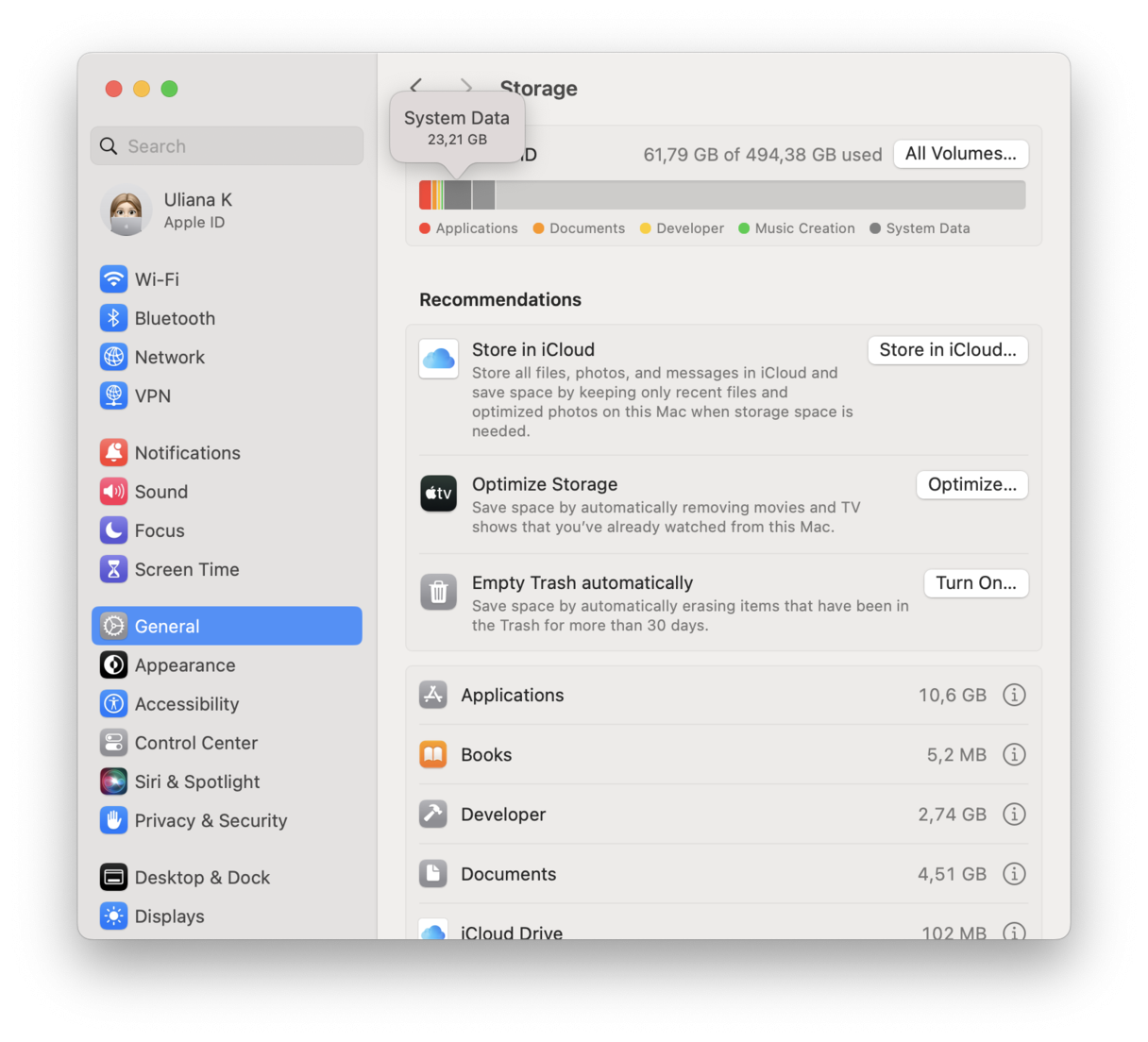 Mac의 시스템 데이터를 파악하는 방법