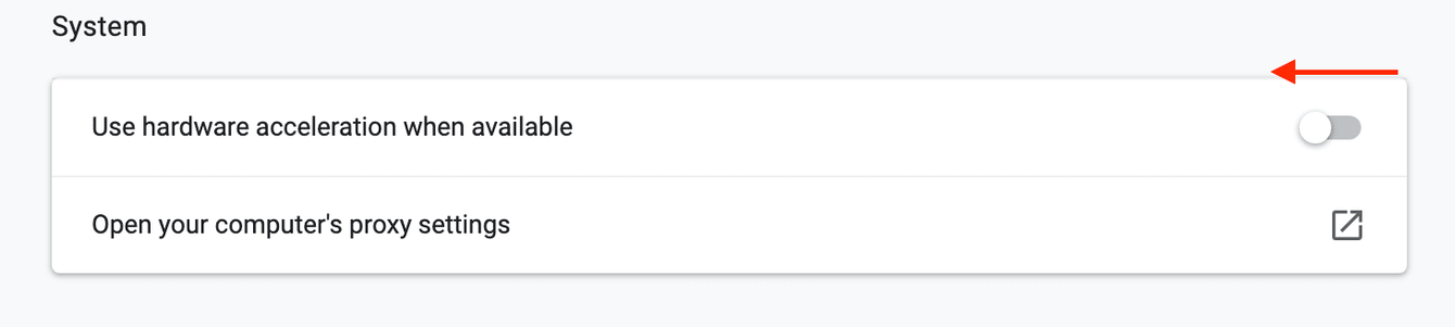 Desactiva la aceleraci&oacute;n de gr&aacute;ficos