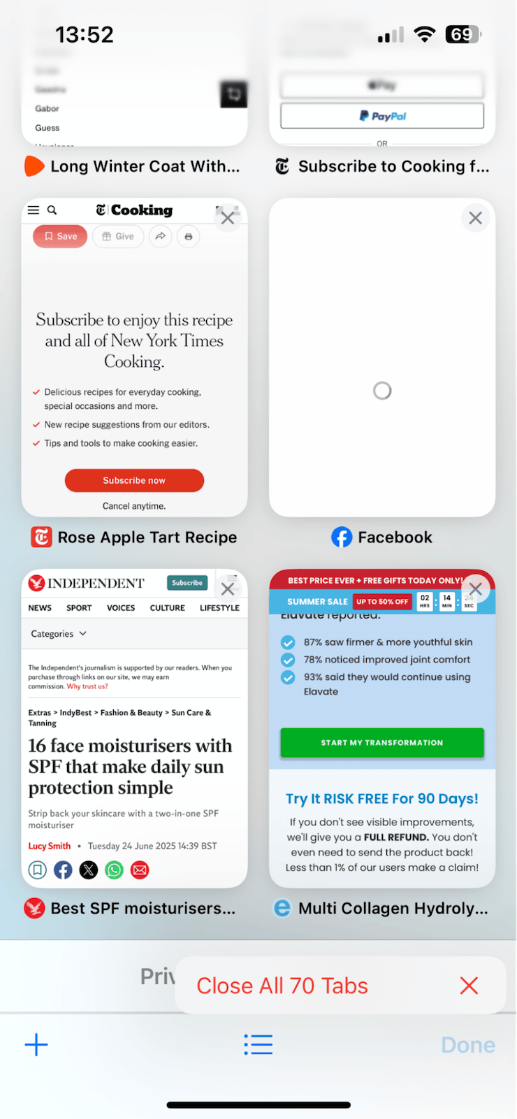 How to delete iCloud tabs on iPhone