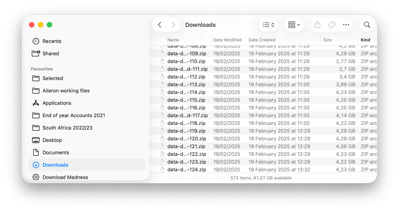 Downloads Folder on Mac