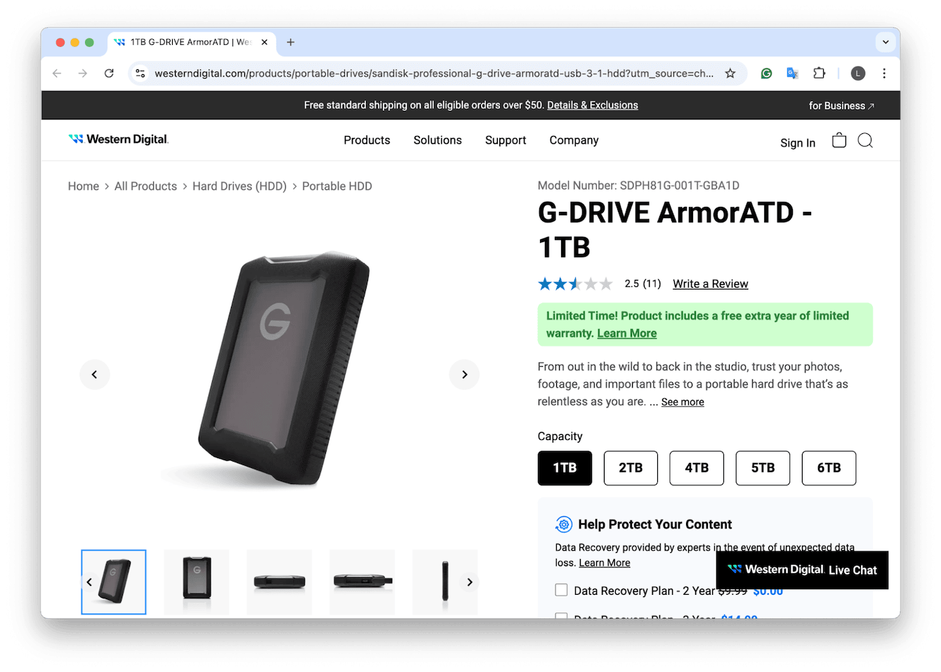 Best entry-level HDD: G-Technology ArmorATD