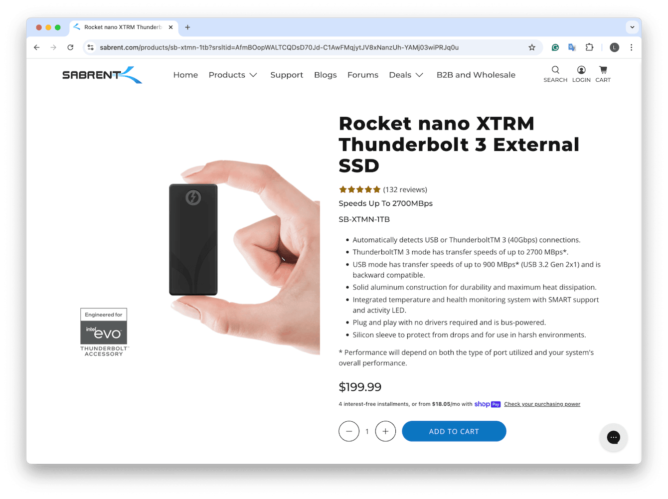 Best for professionals: Sabrent Rocket Nano XTRM
