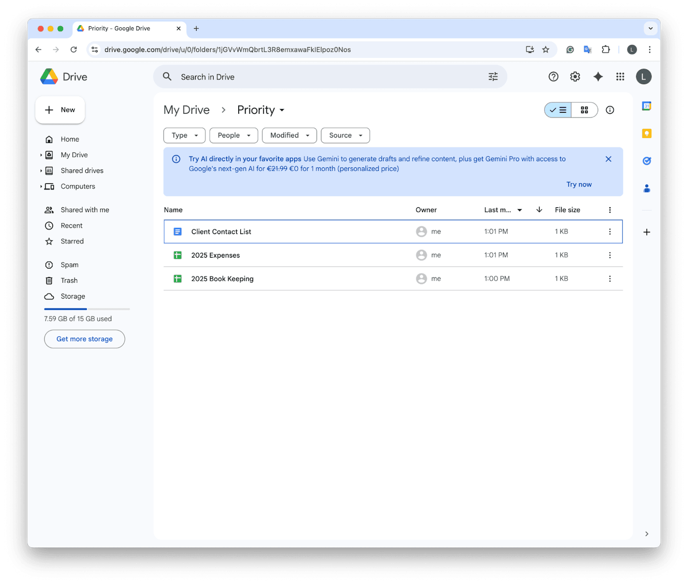 Use priority documents and files