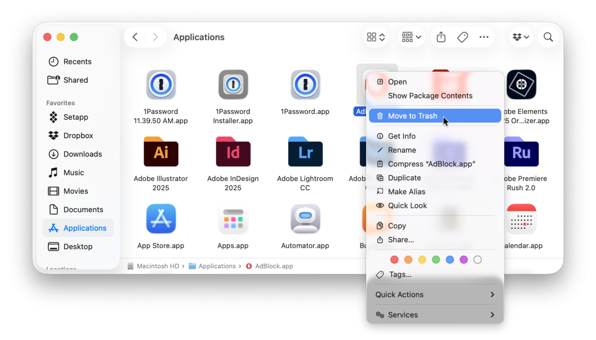 Removing unwanted apps