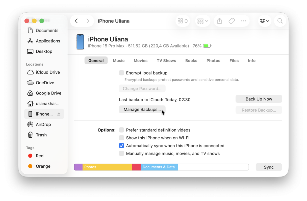 How to clear System Data on Mac - remove old backups