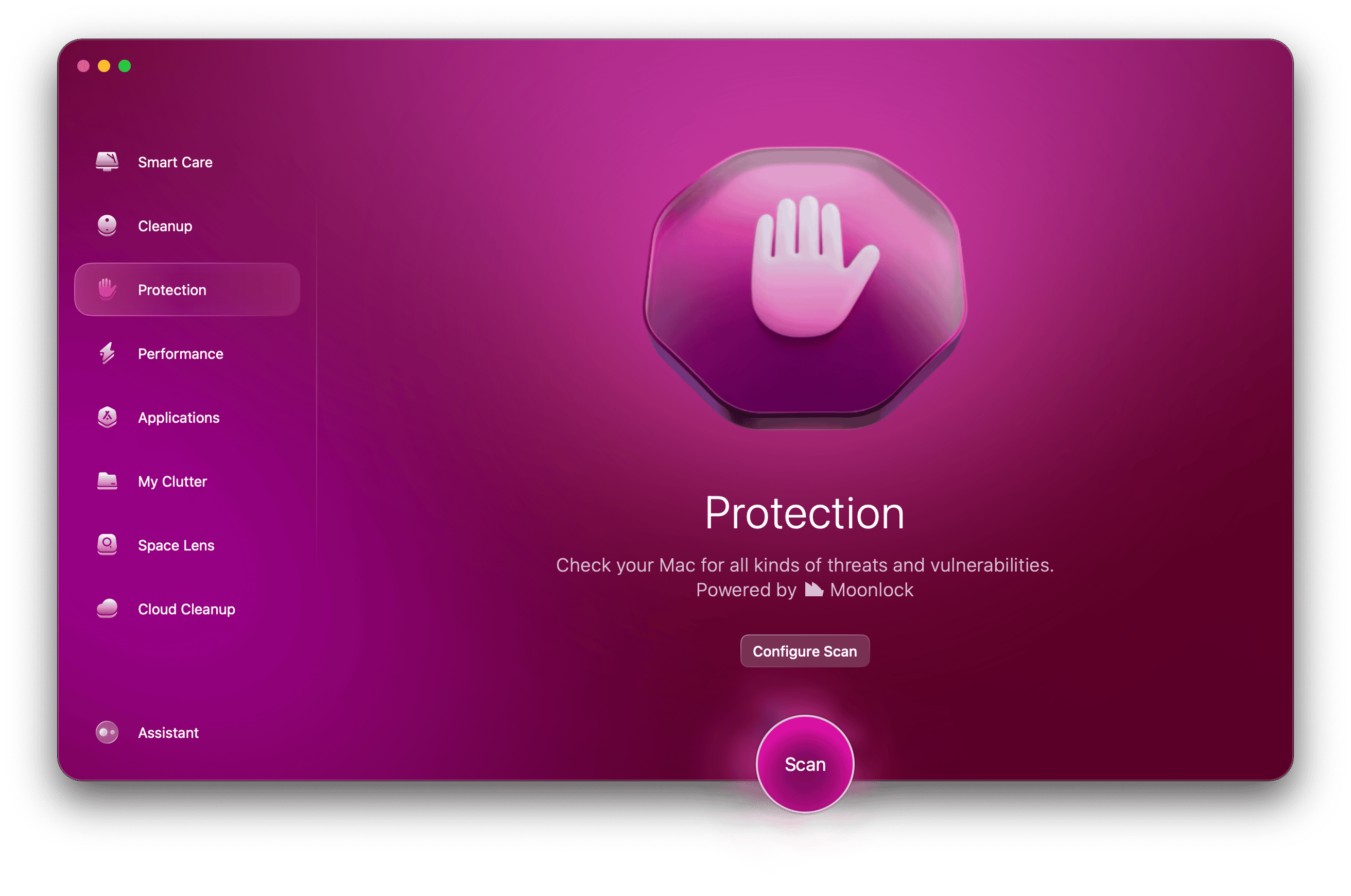 Malware removal module of CleanMyMac