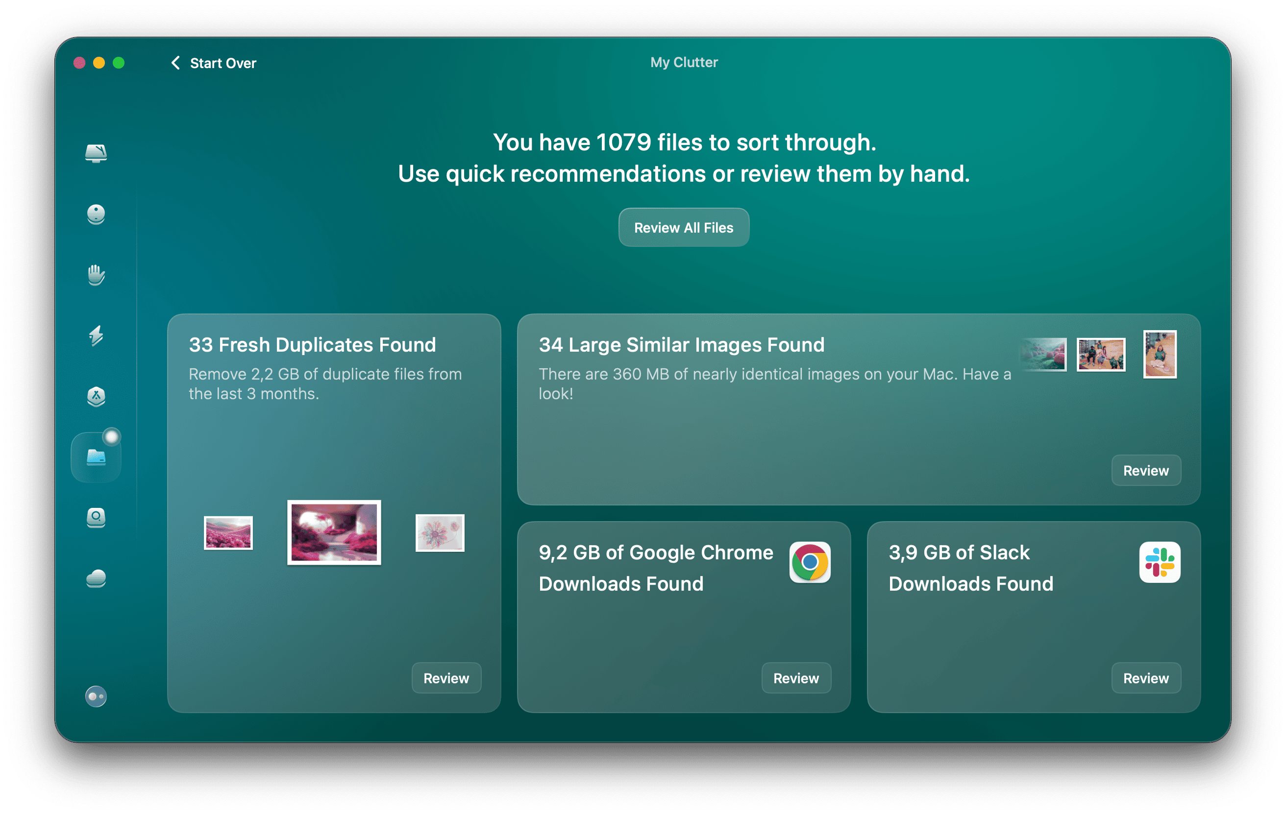 My Clutter module of CleanMyMac