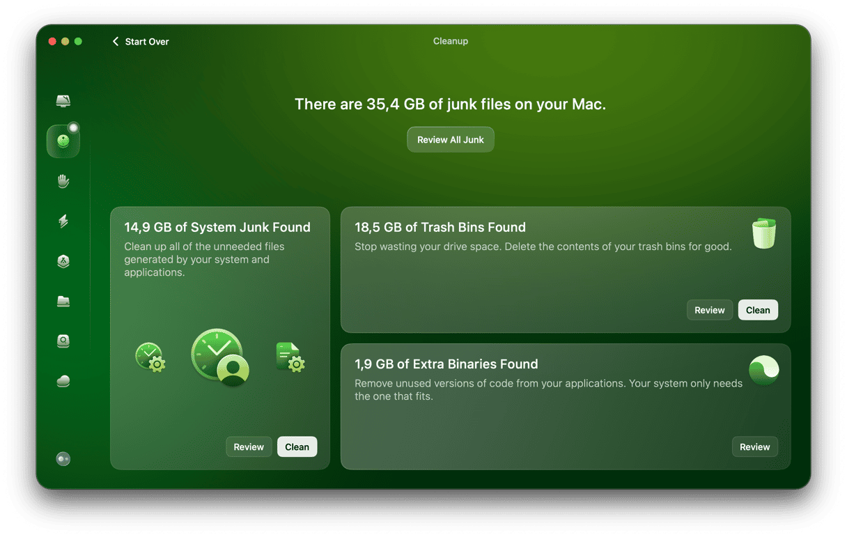 CleanMyMac - Cleanup