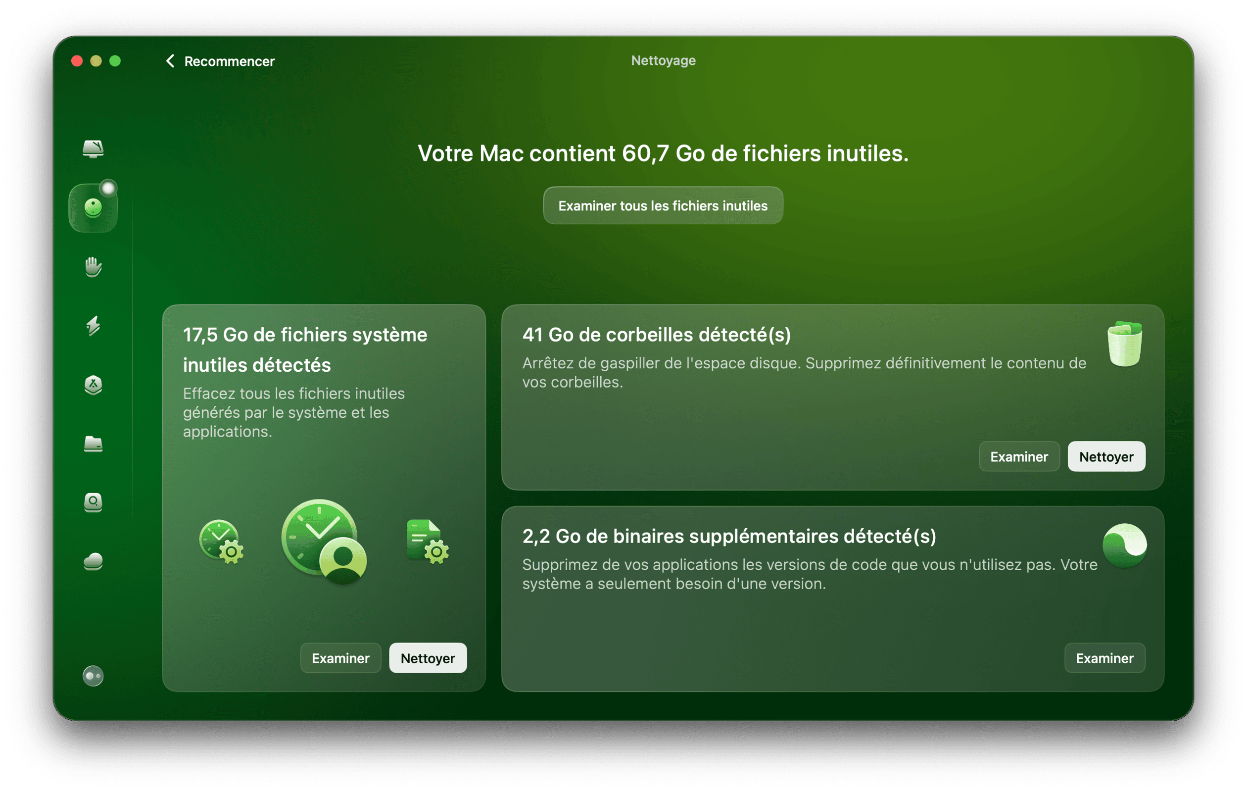 CleanMyMac &ndash; Syst&egrave;me