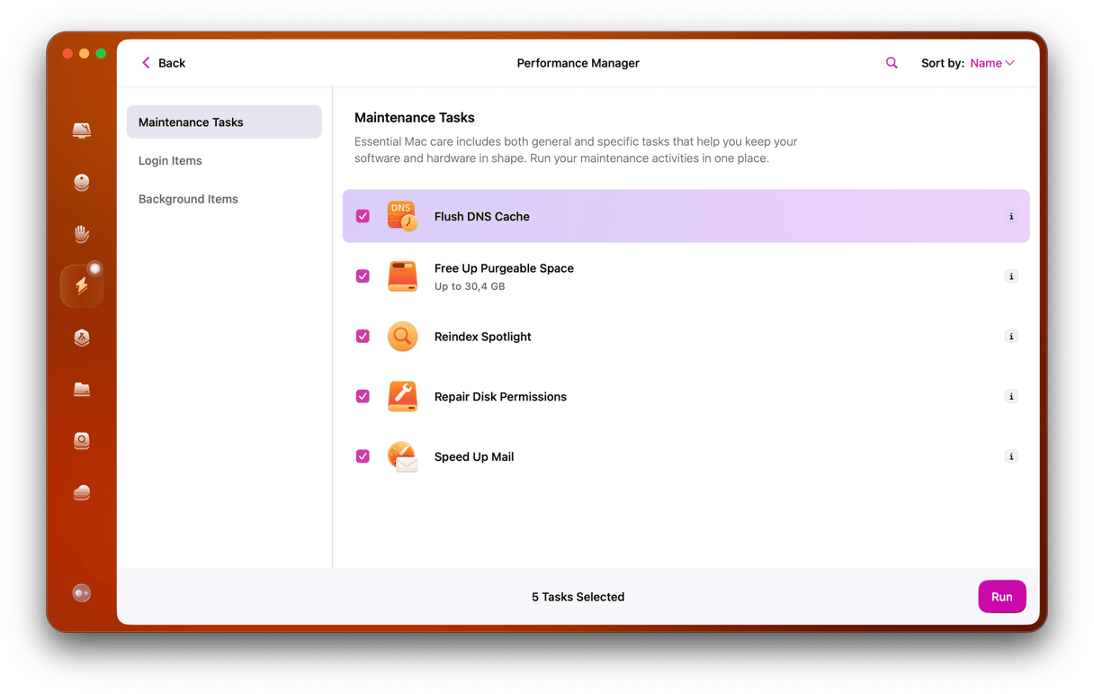 Flush DNS cache in Maintenance