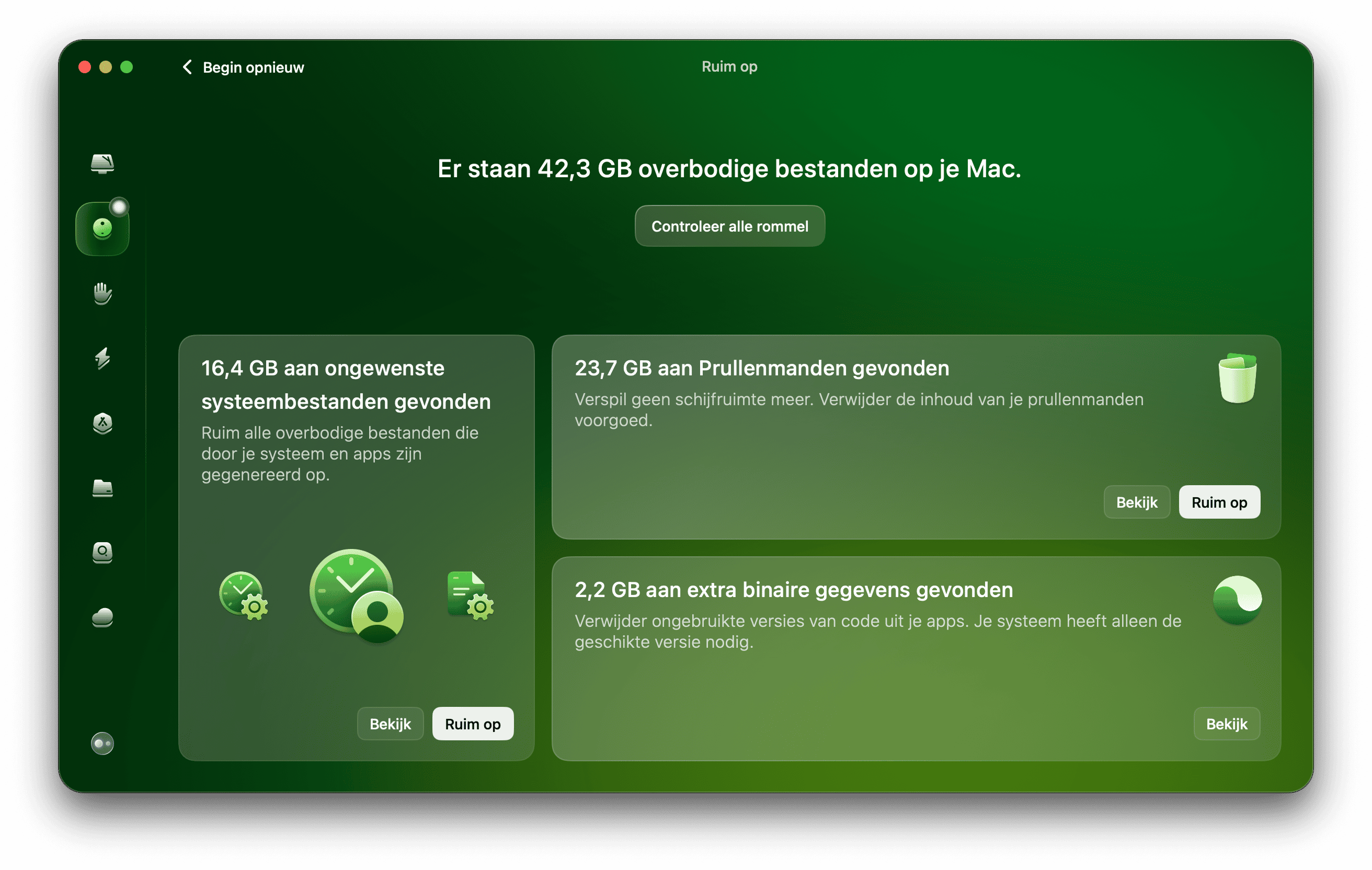 Ruim al je systeemrommel op