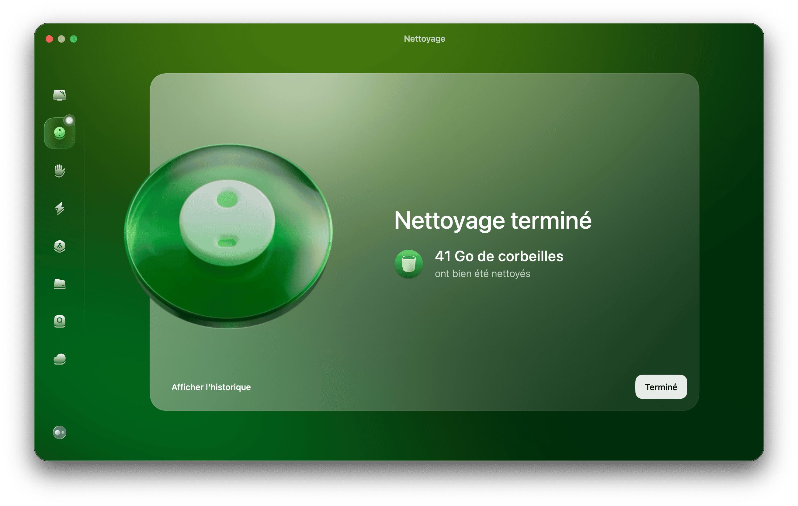 CleanMyMac &ndash; le module Nettoyage