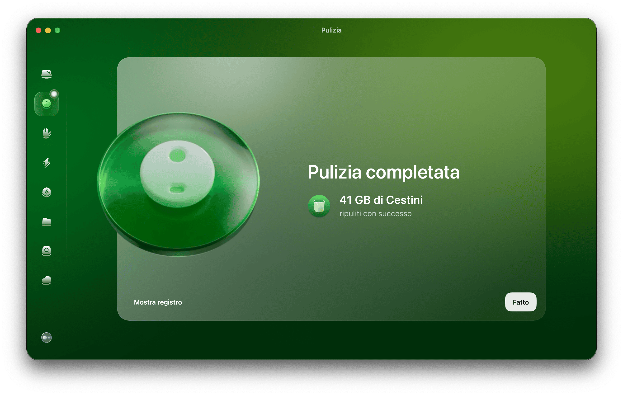 CleanMyMac &ndash; el modulo Pulizia