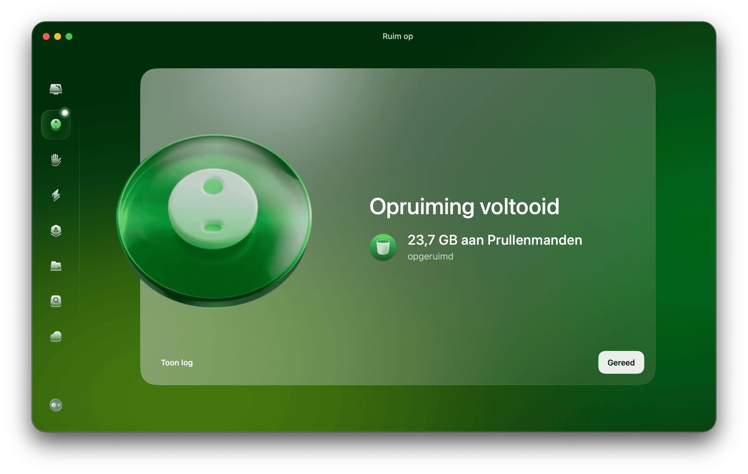 CleanMyMac &ndash; module Opruiming