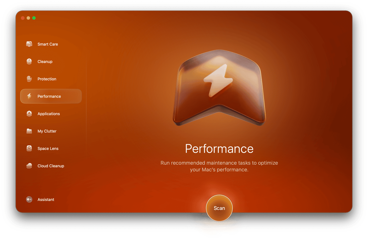 CleanMyMac - Performance module