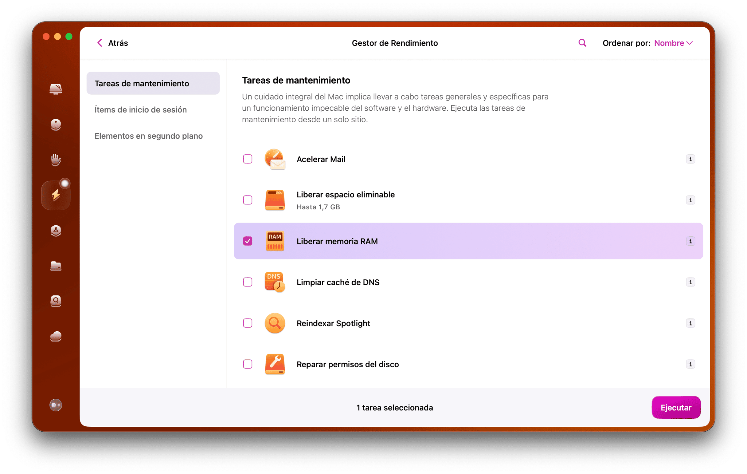 Ejecuta un mantenimiento b&aacute;sico de Mac