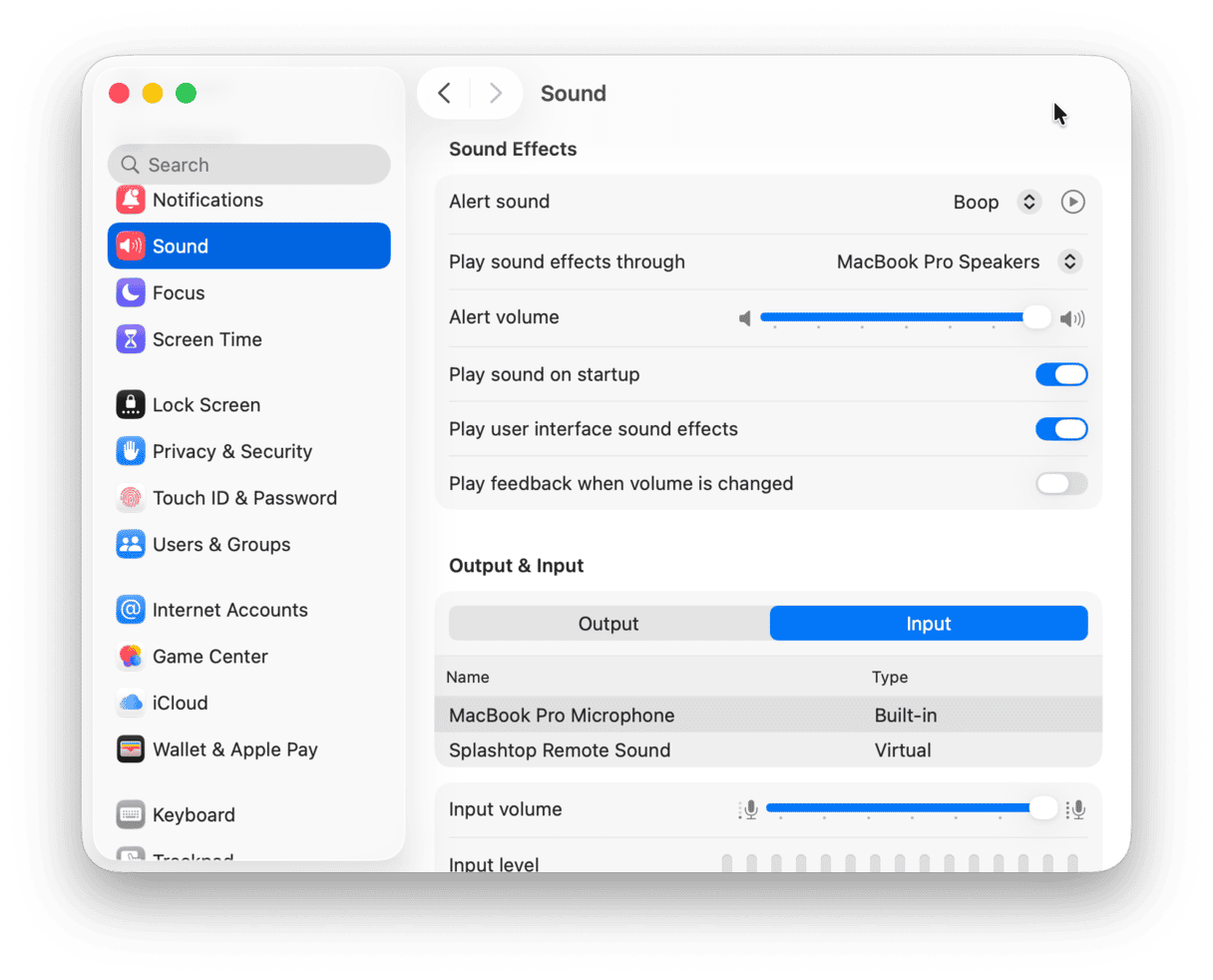 System Preferences - Sound