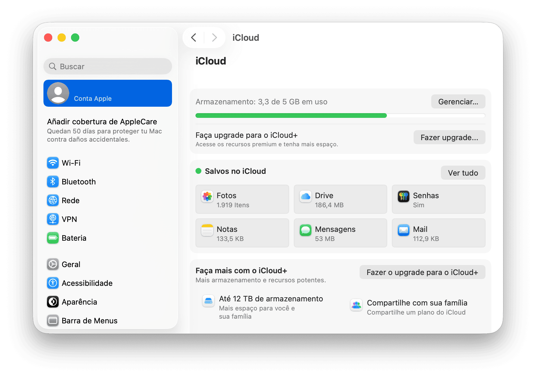 sistema  iCloud