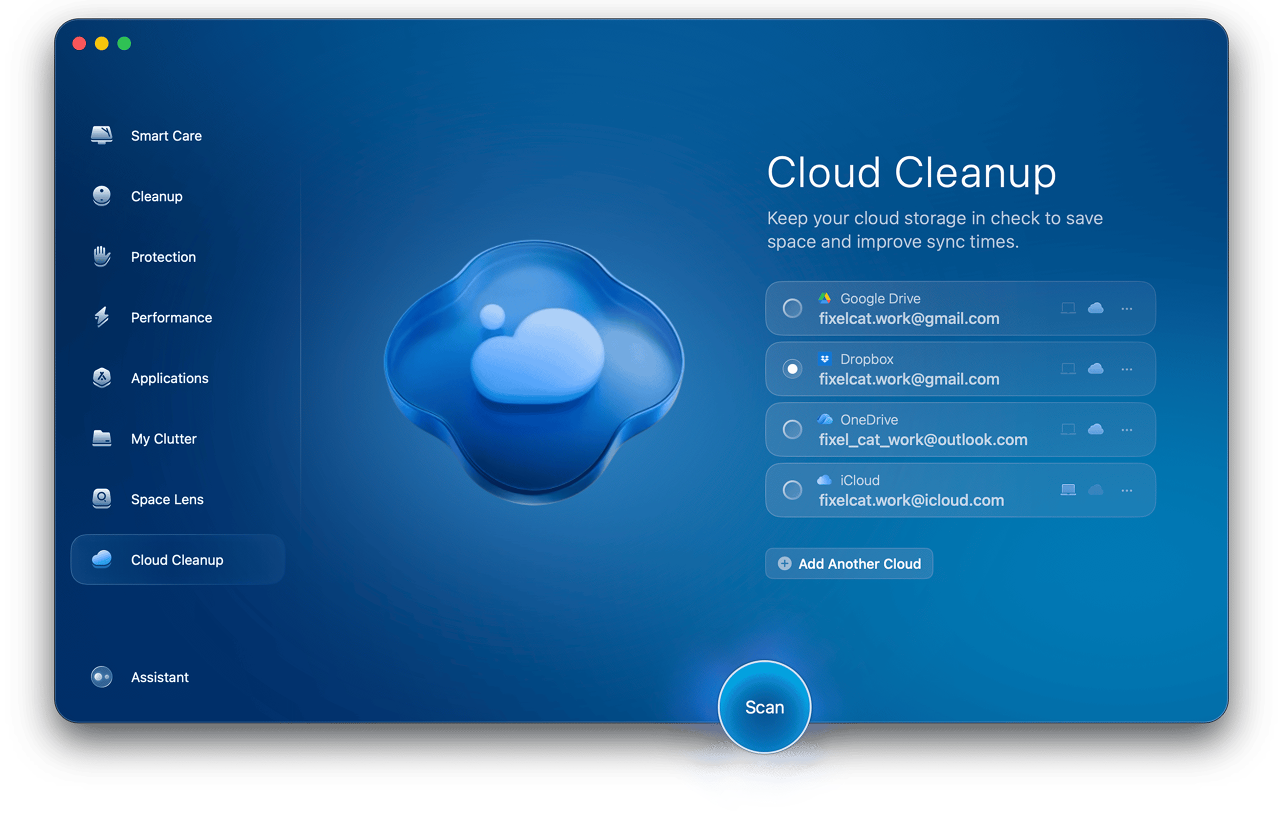 Cloud Cleanup tool in CleanMyMac