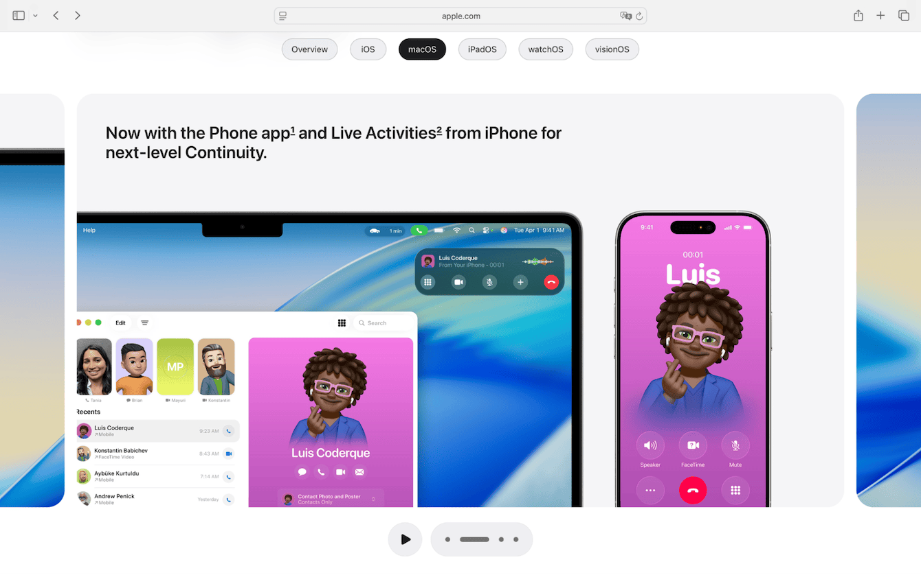 New Phone app for Mac