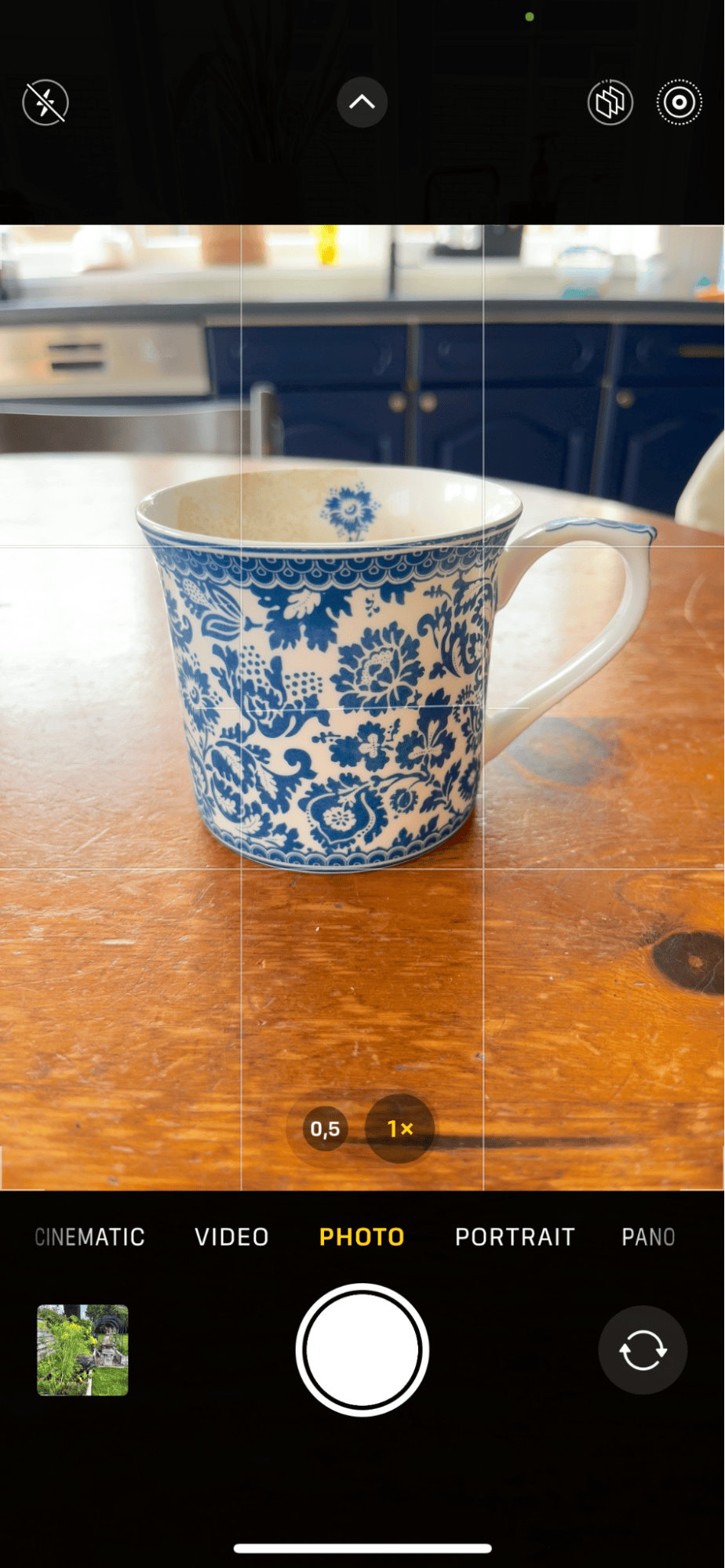 Camera app on iPhone