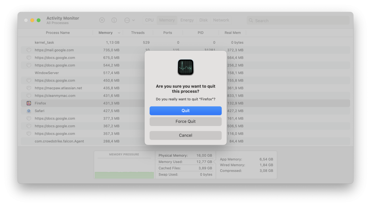 '활성 상태 보기' 확인하기